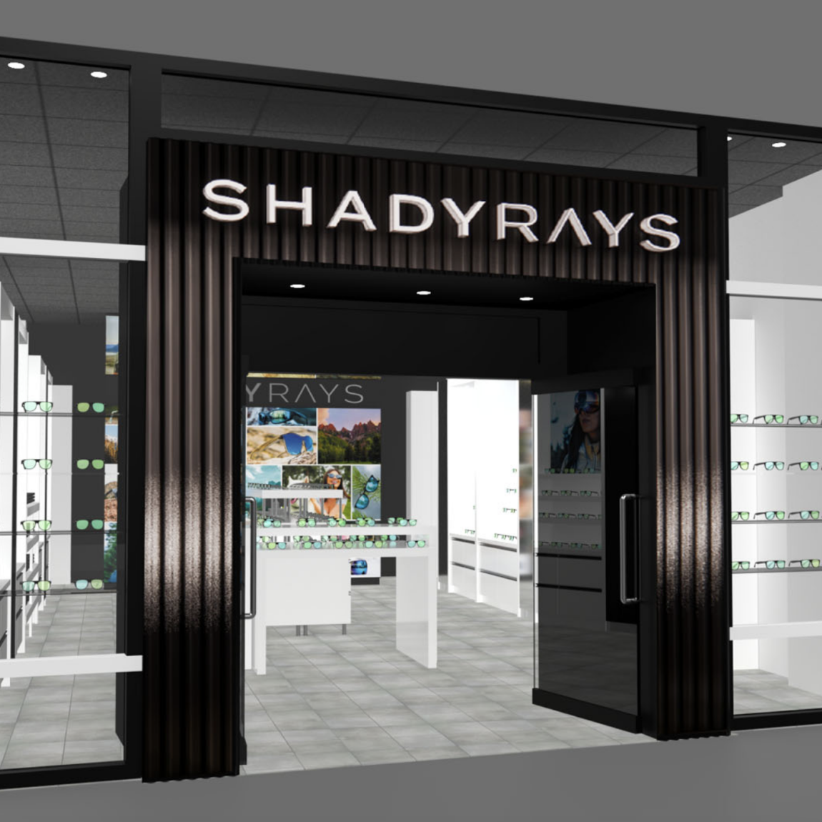 Shady Rays storefront in store opening in Mall of America